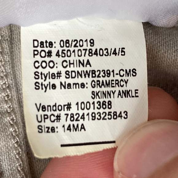 Nine West 14 Leopard Print Gramercy Skinny Ankle Jeans Pants - Picture 15 of 16